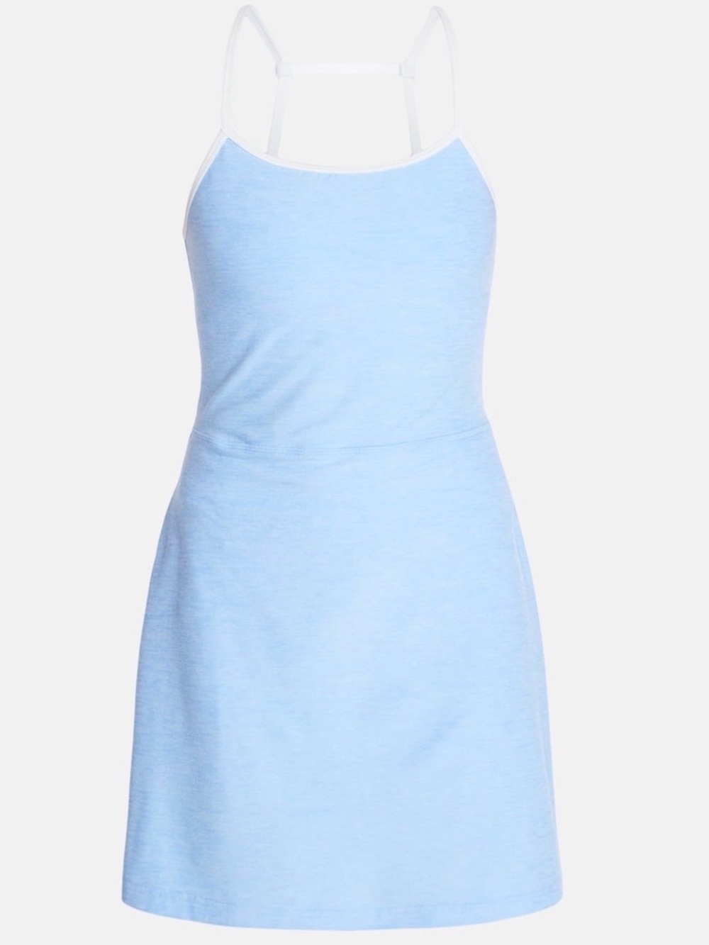 Athletic Works Light Blue & White Mini Dress